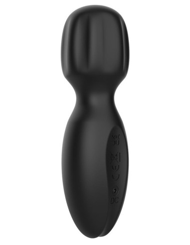 Mini Wand Lunius 11 cm Noir - 10 Vibrations