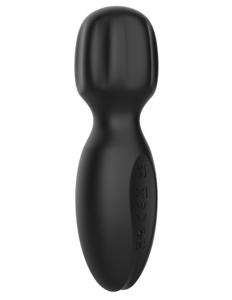 Mini Wand Lunius 11 cm Noir - 10 Vibrations