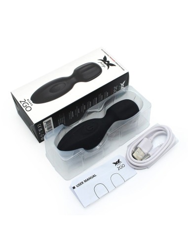 Mini Wand Lunius 11 cm Noir - 10 Vibrations