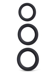 Lot de 3 Cockrings Perfoz 28-40 mm Noirs