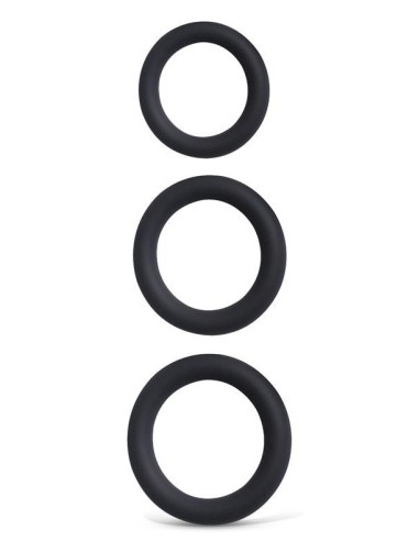 Lot de 3 Cockrings Perfoz 28-40 mm Noirs