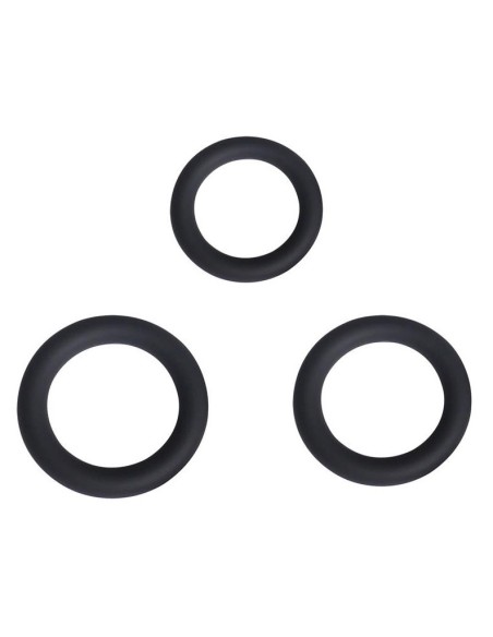 Lot de 3 Cockrings Perfoz 28-40 mm Noirs