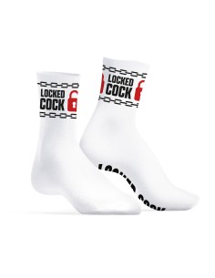 Chaussettes Locked Cock Blanches