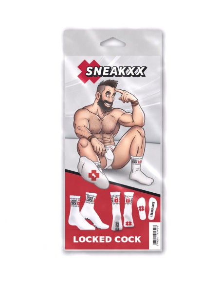 Chaussettes Locked Cock Blanches