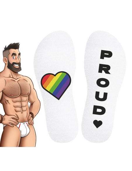 Chaussettes hautes Pride Proud Blanches