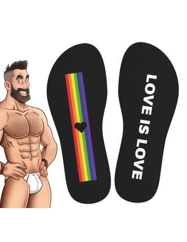 Chaussettes Love is Love Noires