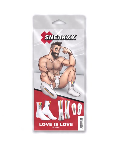 Chaussettes Love is Love Blanches