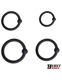 Lot de 4 Anneaux de gland Updick 25-34 mm Noirs
