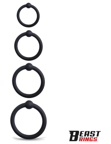 Lot de 4 Anneaux de gland Updick 25-34 mm Noirs