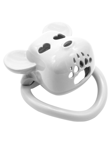 Cage de chasteté Bear Lock 5 x 3.1 cm Blanche