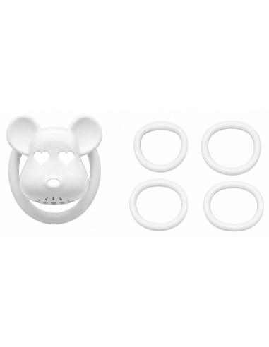Cage de chasteté Bear Lock 5 x 3.1 cm Blanche