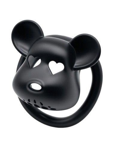 Cage de chasteté Bear Lock 5 x 3.1 cm Noire
