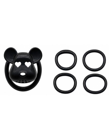 Cage de chasteté Bear Lock 5 x 3.1 cm Noire
