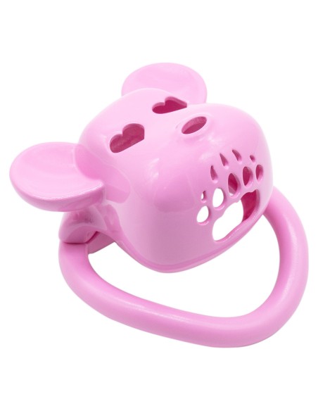 Cage de chasteté Bear Lock 5 x 3.1 cm Rose