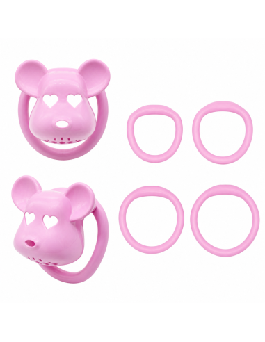 Cage de chasteté Bear Lock 5 x 3.1 cm Rose