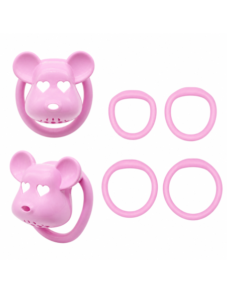 Cage de chasteté Bear Lock 5 x 3.1 cm Rose