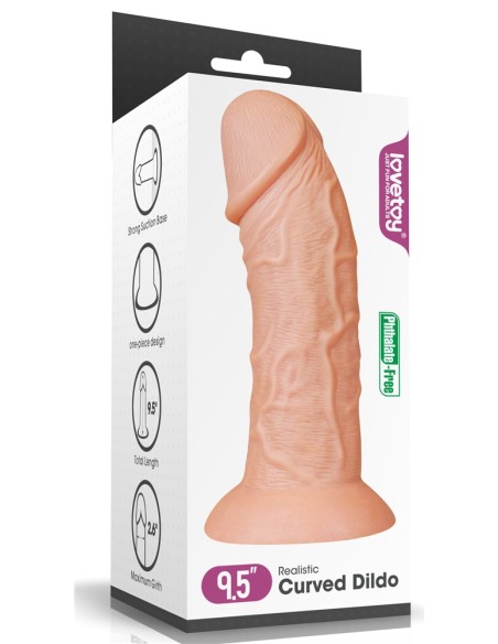 Gode réaliste Curved 20 x 6.5 cm