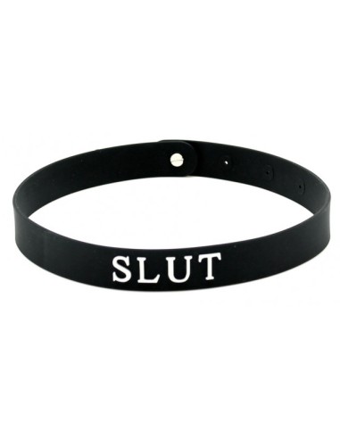 Collier en silicone Slut