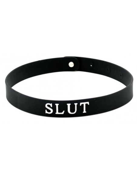 Collier en silicone Slut