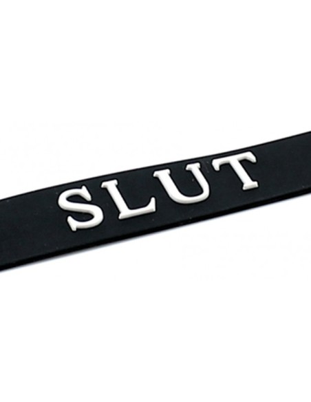 Collier en silicone Slut