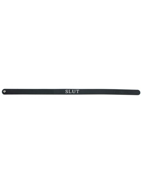 Collier en silicone Slut