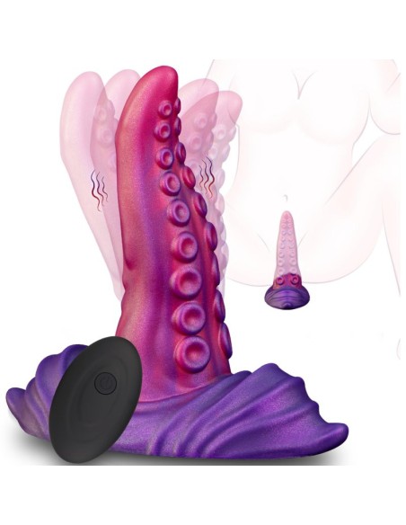 Gode tentacule vibrant Tongtak 15 x 6cm