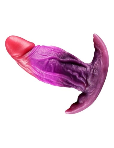 Plug queue de renard Purplelien queue 41 cm blanc