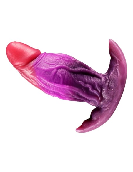 Plug queue de renard Purplelien queue 41 cm blanc