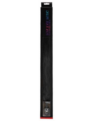 Plug queue de renard convertible bijou Foxy roxy 5.5 x 2.7cm queue 39cm noir