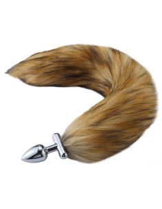 Plug queue de renard convertible bijou Foxy roxy queue 39cm beige