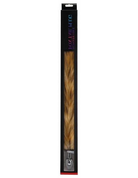 Plug queue de renard convertible bijou Foxy roxy 5.5 x 2.7cm queue 39cm beige