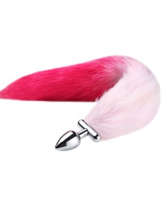 Plug queue de renard convertible bijou Foxy roxy queue 39cm roses