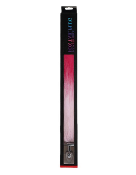 Plug queue de renard convertible bijou Foxy roxy 5.5 x 2.7cm queue 39cm roses