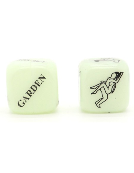 Dés coquins Glow dark
