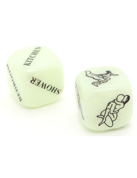 Dés coquins Glow dark