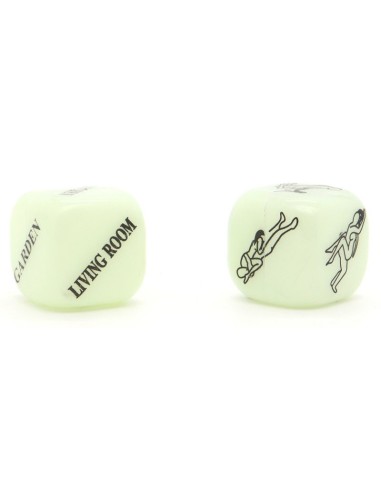 Dés coquins Glow dark