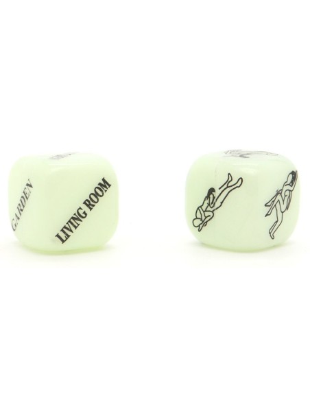 Dés coquins Glow dark