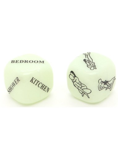 Dés coquins Glow dark