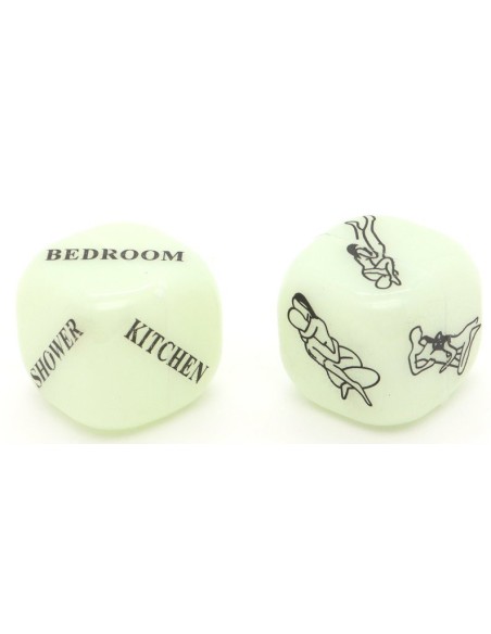 Dés coquins Glow dark