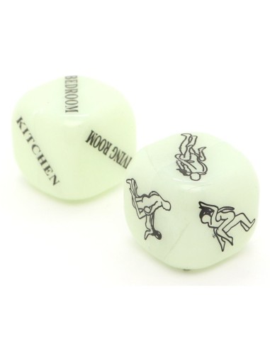 Dés coquins Glow dark