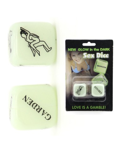 Dés coquins Glow dark