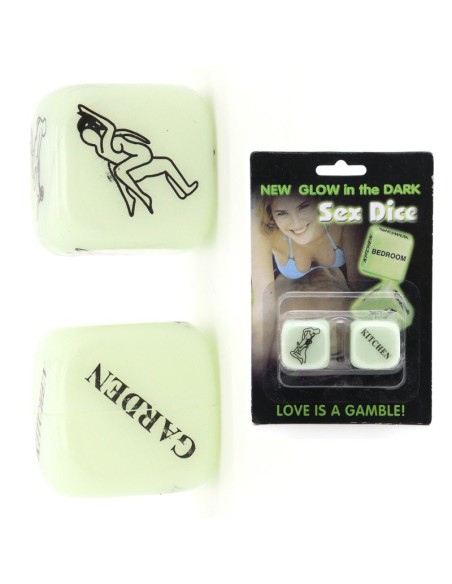 Dés coquins Glow dark