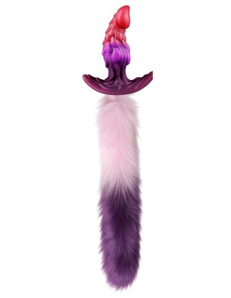 Plug dragon queue de renard Drakonyx queue 40 cm rose-violet