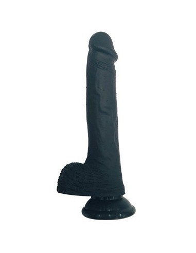 Embout Gode noir Realistic dicker pour Fuck Machine 15 x 3.7cm