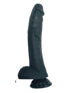 Embout Gode noir Curved Dicker 18 x 4.3cm