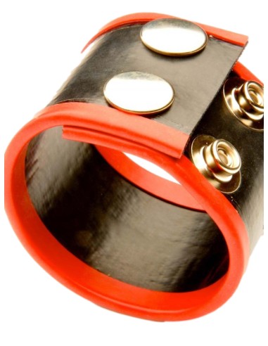 Ballstretcher Rubber 2 Pressions Rouge