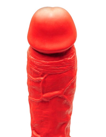 Gode en silicone Stretch N5XX - 27 x 9cm Rouge