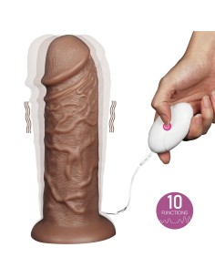 Gode vibrant Chubby Dildo 23 x 6.5 cm Marron