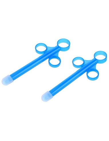 Lot de 2 Pipettes à lubrifiant Shoot perfect 10ml Bleu Insertion 10 x 1.5cm