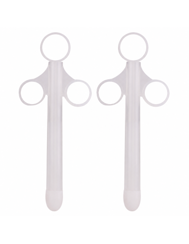 Lot de 2 Pipettes à lubrifiant Shoot perfect 10ml Blanc Insertion 10 x 1.5cm